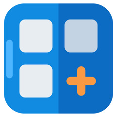 Obraz premium Premium download icon of layout 