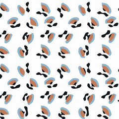 Graphical abstract seamless pattern. Vector illustration fabric wallpaper background textured. Abstract flowers