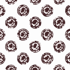 Graphical abstract seamless pattern. Vector illustration fabric wallpaper background textured