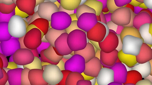 Colorful ball drop animation templet bg