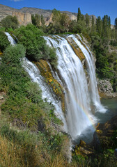 Tortum Waterfall in Erzurum, Turkey. Turkey's largest waterfall