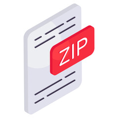 Premium design icon of zip file © Rabiya
