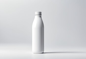 white bottle mockup isolated white background