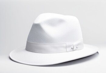 white hat mockup isolated white background.