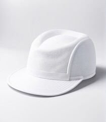 white hat mockup isolated white background.