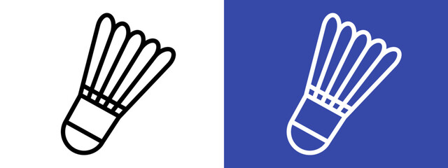 Badminton Shuttlecock Icon for Sports Equipment, Athletic Gear, and Recreational Activities