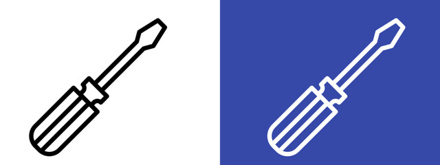 Fototapeta premium Tool Icon for Screwdrivers, Construction Kits, and Handyman Essentials