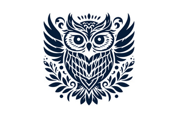 owl on a white background