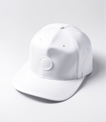 white hat mockup isolated white background.