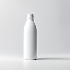 white bottle mockup isolated white background