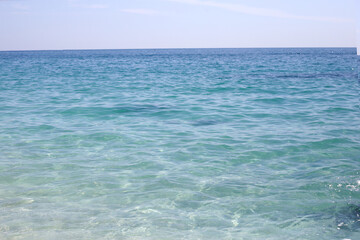 Blue sea surface, ocean in summer time