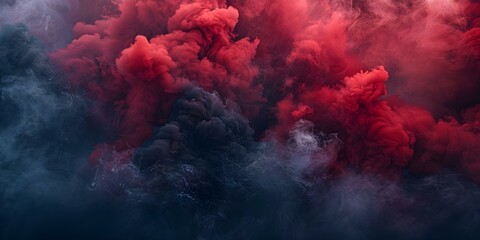 Full HD Resolution Background Image with High-Quality Red and Black Smoke. Concept Background Image, Red and Black Smoke, Full HD Resolution, High Quality