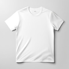 white t-shirt mockup isolated white background