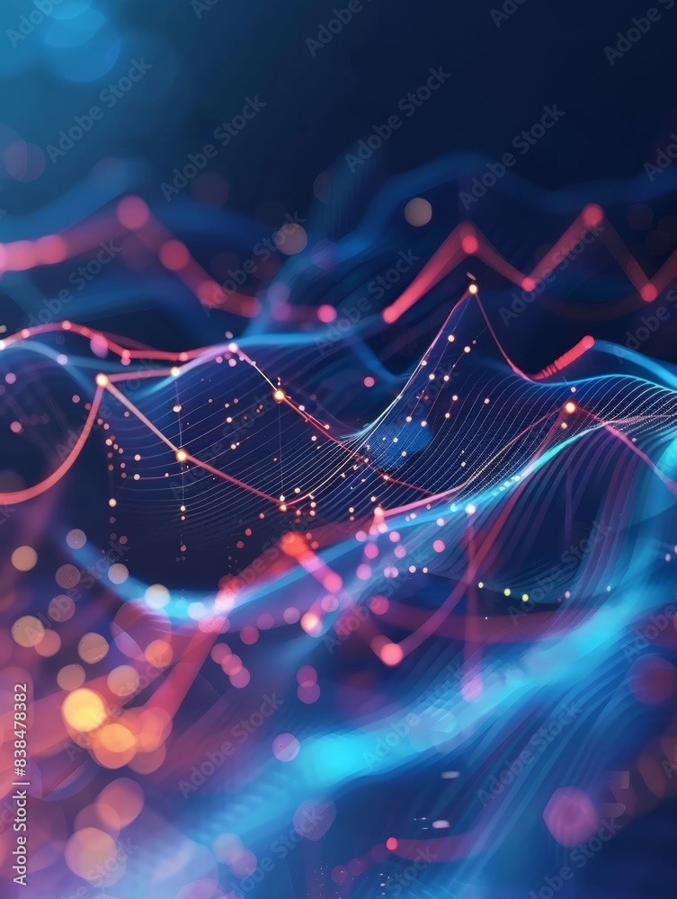 Aufkleber abstract statistical big data concept complexity graphs and analytical diagrams in technology backgr