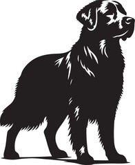 black dog silhouette