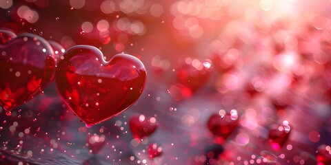 Red heart background image