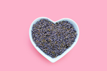 Dried lavender buds for brewing a herbal tea