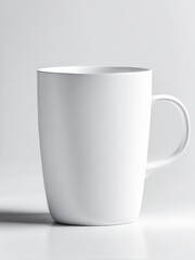 Obraz premium white glass mug mockup on white background