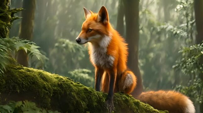 Fox in the forest