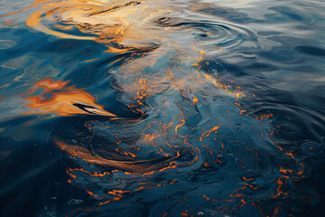 oil pollution in the sea water