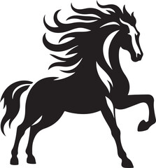 horse isolated on white