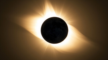 solar eclipse in the space