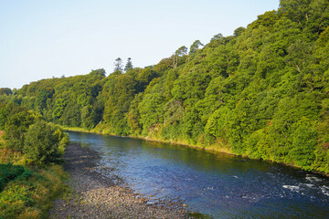 Fototapeta premium The river Spey in Craigellachie in Scotland 