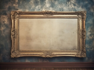 Photo Frame design, Vintage and antique picture frame, Photo frame album mockup, photo frame on wall