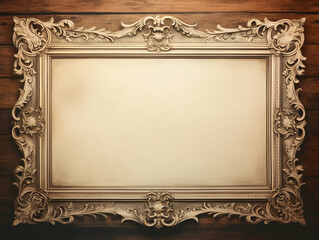 Obraz premium Photo Frame design, Vintage and antique picture frame, Photo frame album mockup, photo frame on wall