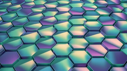 colorful Hexagons pattern wallpaper