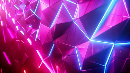 A colorful abstract image with a purple background and bright orange and blue shapes. The shapes are arranged in a way that creates a sense of movement and energy. Scene is vibrant and dynamic.