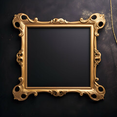 Photo Frame design, Vintage and antique picture frame, Photo frame album mockup, photo frame on wall