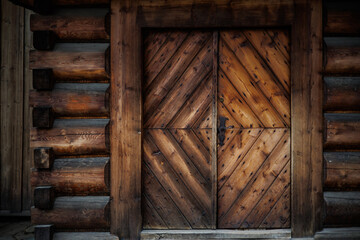 Obraz premium Stare, drewniane drzwi