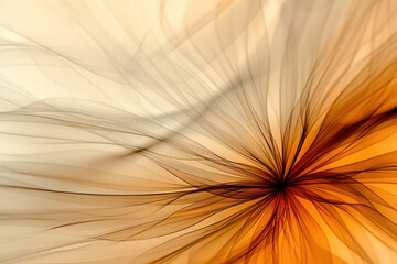 Abstract orange flower wallpaper