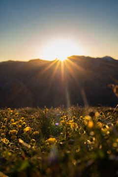 Sunrise over the mountains
