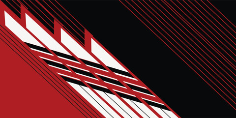 Template corporate banner concept red black grey and white contrast background.