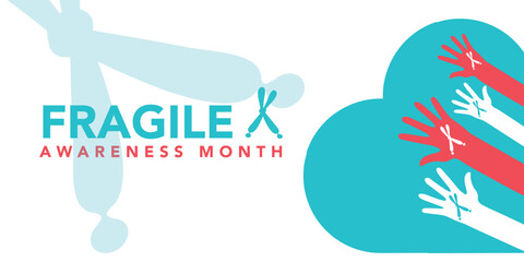 fragile x awareness month design template for celebration. chromosome vector design. fragile x awareness vector design.
