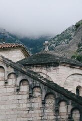 Fototapeta premium view of the city of kotor in the mountains 