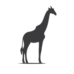 giraffe silhouette vector