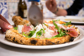 The Real Neapolitan Pizza from Italia in Guimaraes, Portugal.