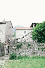 old abandoned building in Risan in Montenegro 