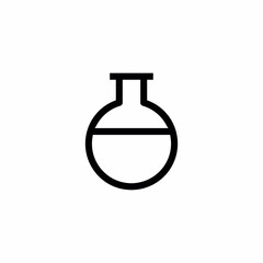 chemistry flask science glassware icon
