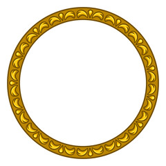 Frame in baroque style. Decorative curling design.