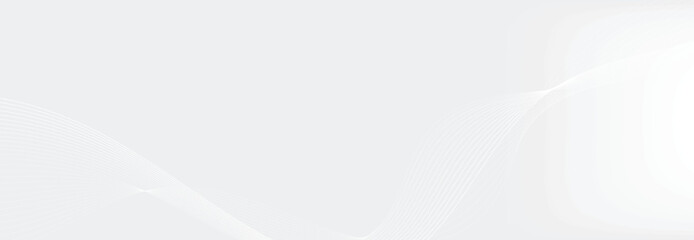 White geometric abstract background with waves effect. Minimal modern graphic design element cutout style concept for banner, flyer, card, or brochure cover
