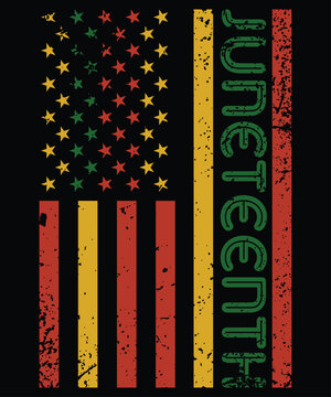 African American Flag Juneteenth Shirts Women Men Kids Boys T-Shirt
