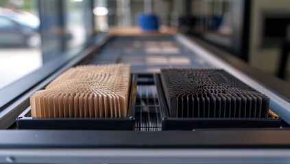 Emphasize the importance of regular maintenance with a side-by-side comparison of a clean air filter and a clogged one.
