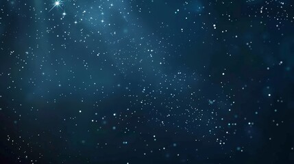 Fototapeta premium dark navy blue background with small stars shining throughout, 