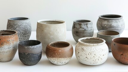 Imperfect circular shapes covering the surface showcasing the handmade nature of the pot and adding a natural organic vibe