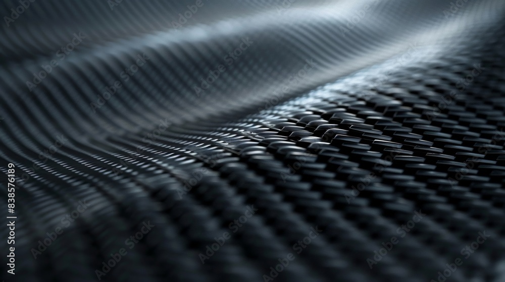 Wall mural a matte carbon fiber pattern appears almost threedimensional with a geometric design of alternating 