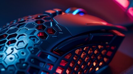 The patterned grip on the sides of the mouse allow for a secure hold even in the heat of battle